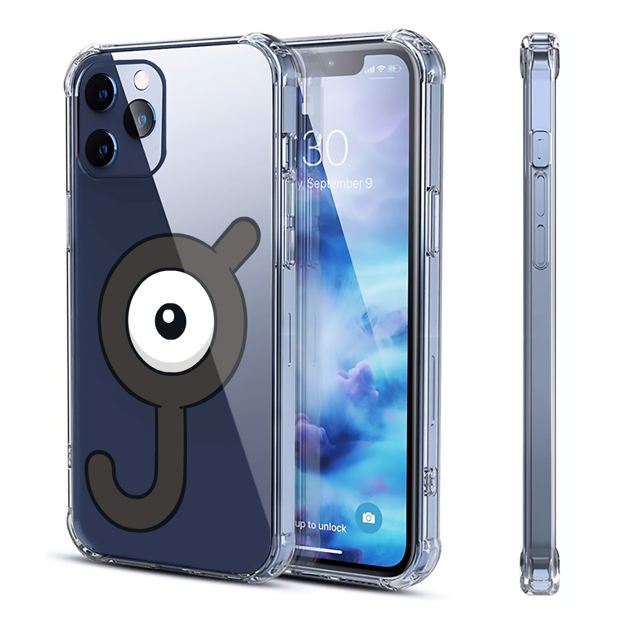 （画像用） ポケットモンスター Pokémon 【iPhone 12シリーズ対応】透明スマホケース（クリアソフトケース）